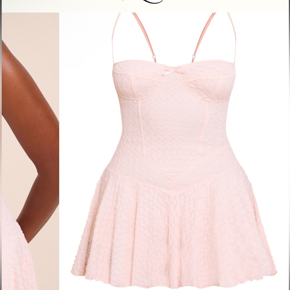 Pink Strapless Dress